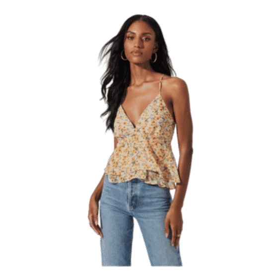 Floral Two Tiered Strappy Cami