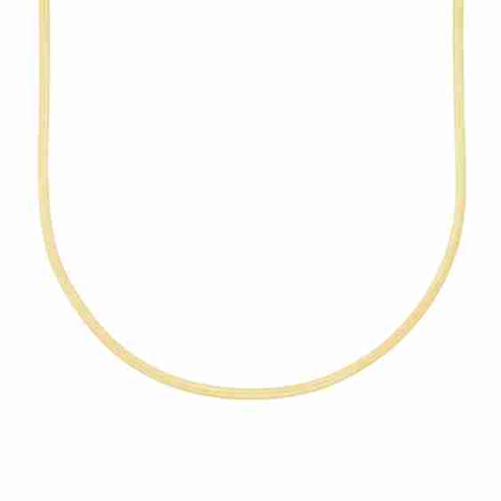 Python Filled Herringbone Necklace