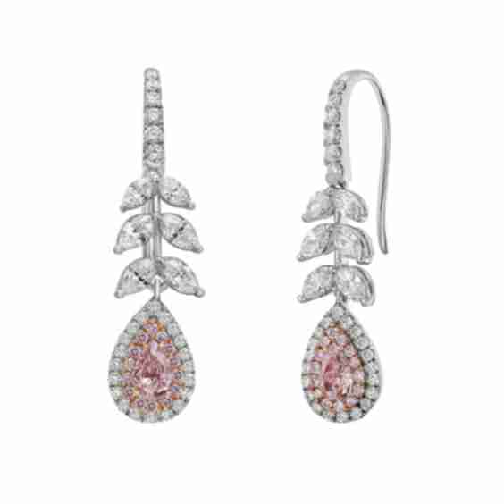 Ravena Pink Diamond Earrings