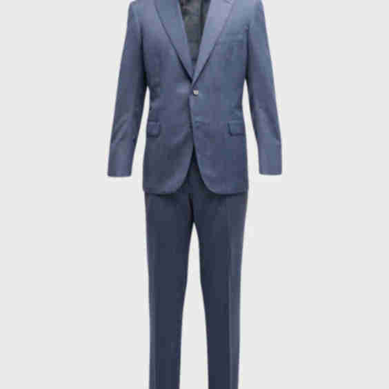 Chevron Wool Suit