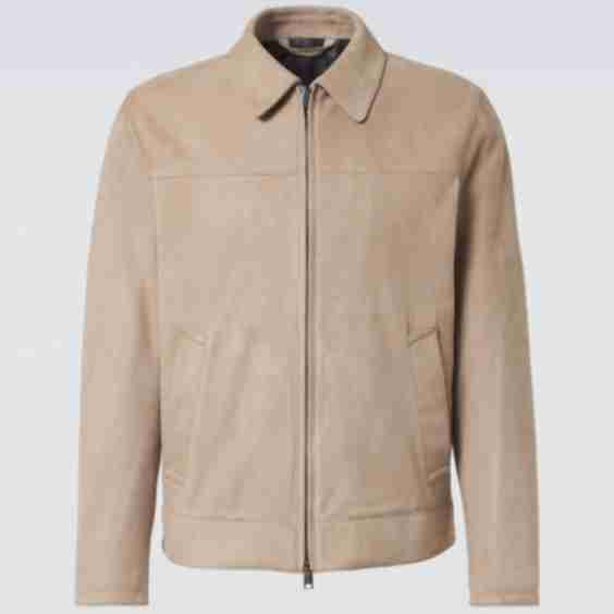 Suede Blouson Jacket