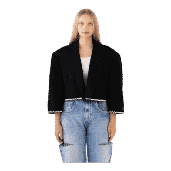 Black Ric Rac Reworked Blazer
