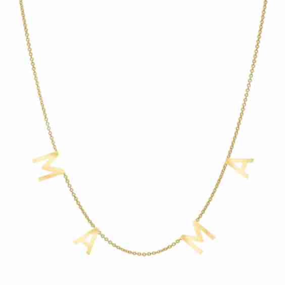 14k Spaced Mama Necklace