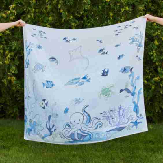Under The Sea Shawl Blanket