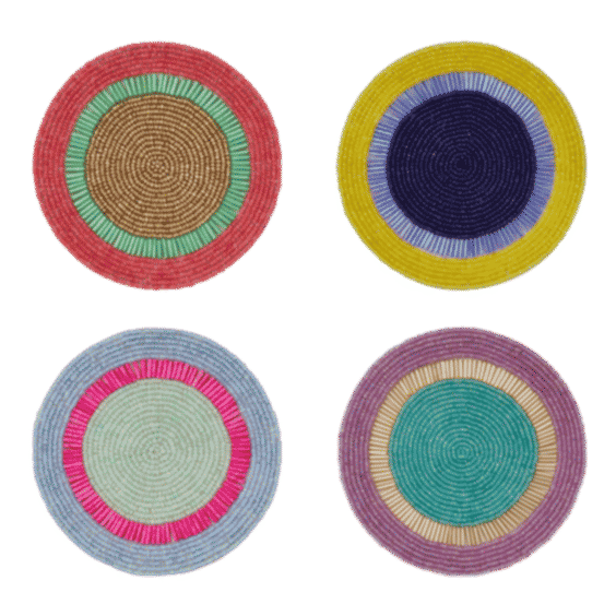 Bright Stripe Coasters