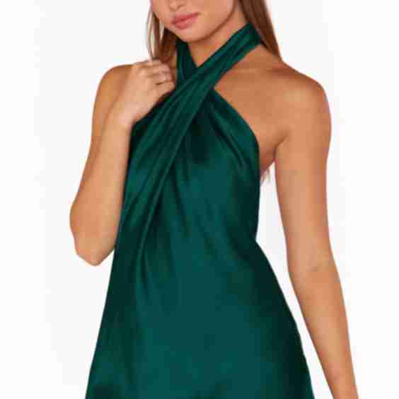 Jasmine Halter Mini Dress