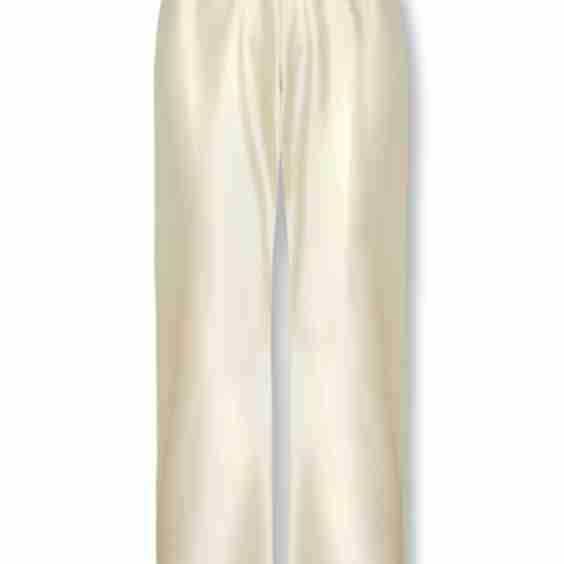 Buttermilk Silk Bias Trousers