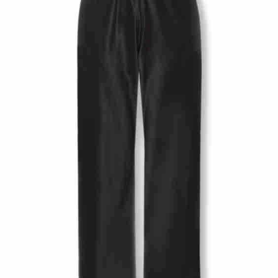Coal Silk Bias Trousers