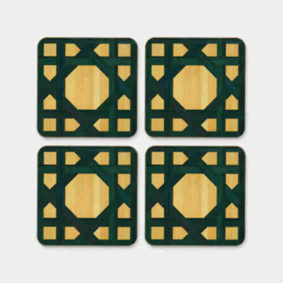 HestiaLiving Epoch Wood Coasters (Set of 4)