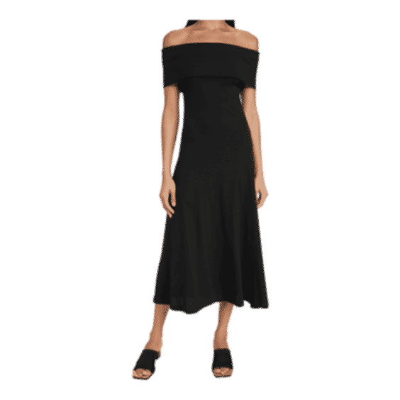 Sleeveless Banded Off Shoulder Dress