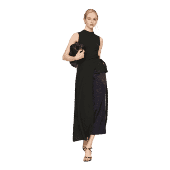 Sleeveless Split Apron Top