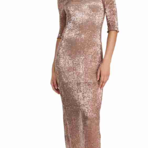 Short Sleeve Mock Neck Midi Dress