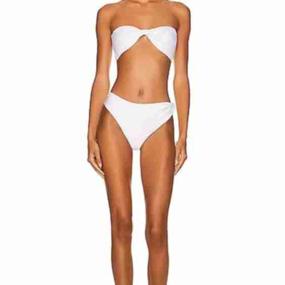 Twist Bandeau Two Piece Swimsuit