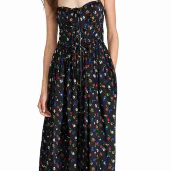 Drawstring Slip Dress