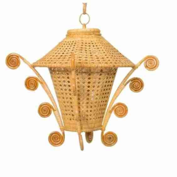 Whimsical Rattan Lantern