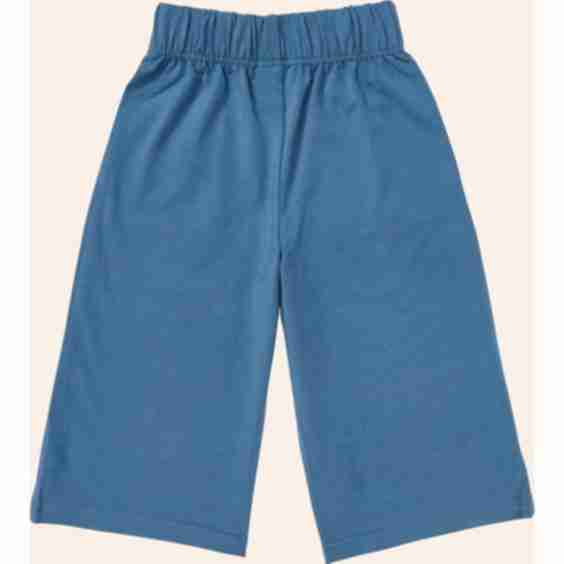 Wide Leg Double Knit Pant Navy