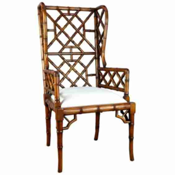 Chinoiserie Wingback Chair