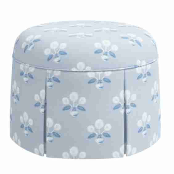 Liza Skirted Ottoman