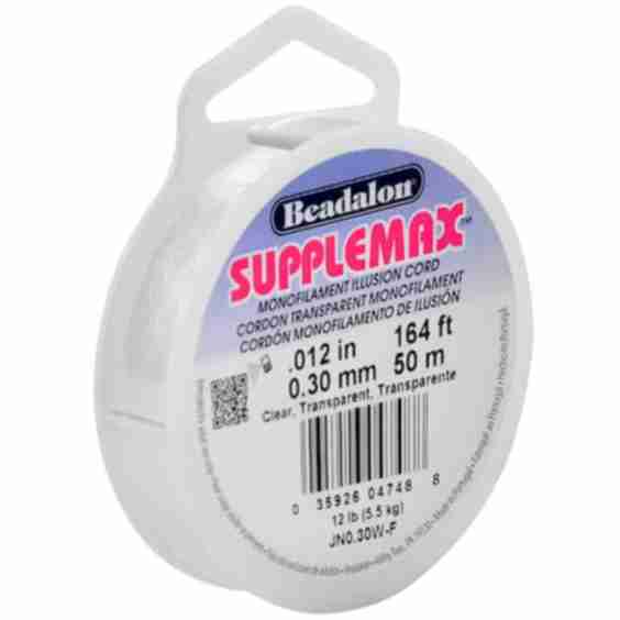 Supplemax Monofilament Illusion Cord, Clear, 0.3mm