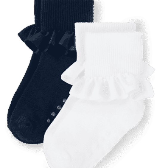 Girls Ruffle Socks 2-Pack