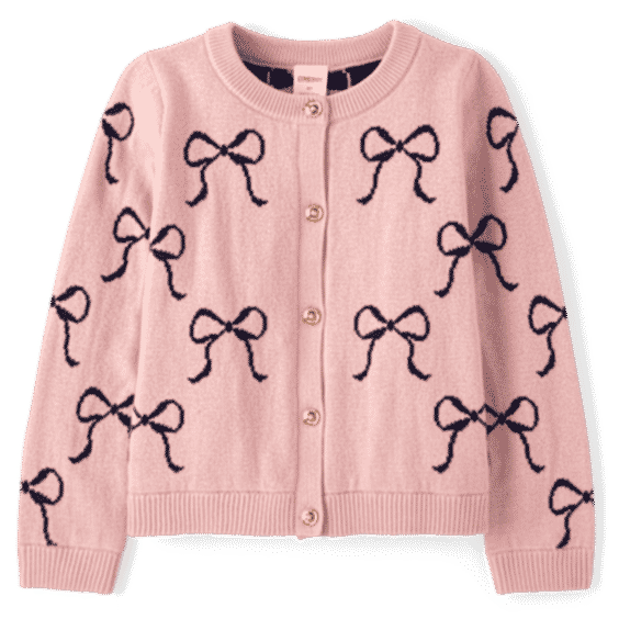 Girls Bow Cardigan