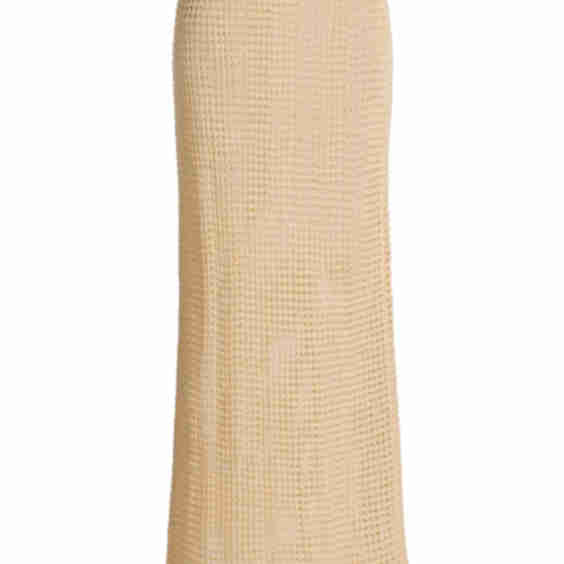 Brianna Open-Knit Maxi Skirt