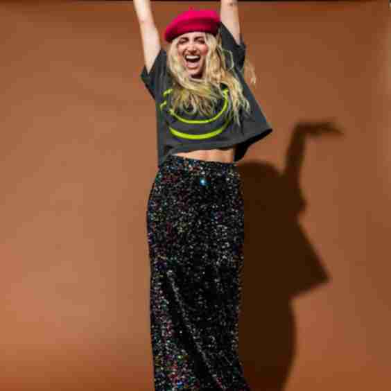 Disco Drama Rainbow Sequin Maxi Skirt