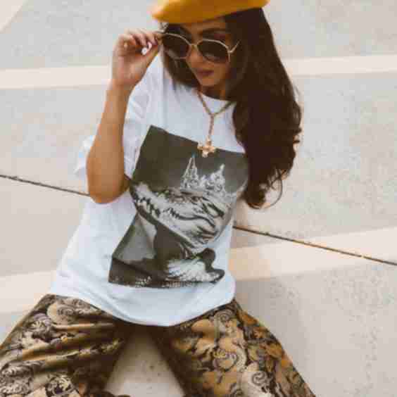 Don't Let Your Crown Slip Oversized Crocodile Tee