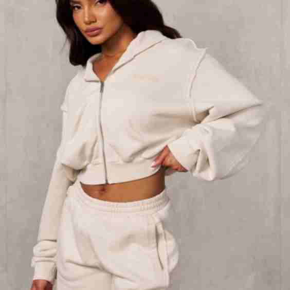 W548 Rebel Crop Zip up Hoodie