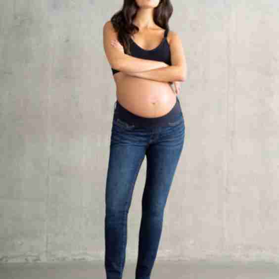 Organic Under Bump Skinny Maternity Jeans