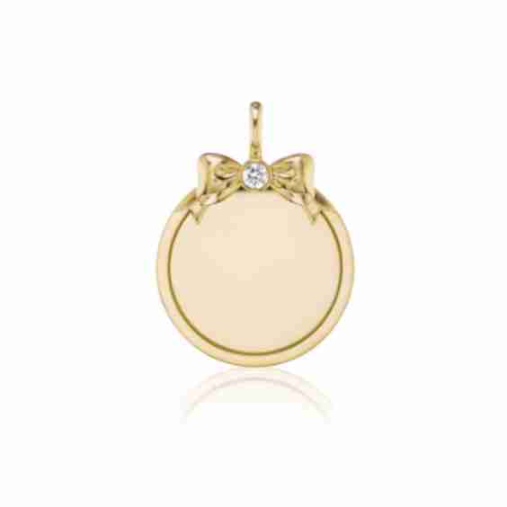 Diamond Bow Pendant