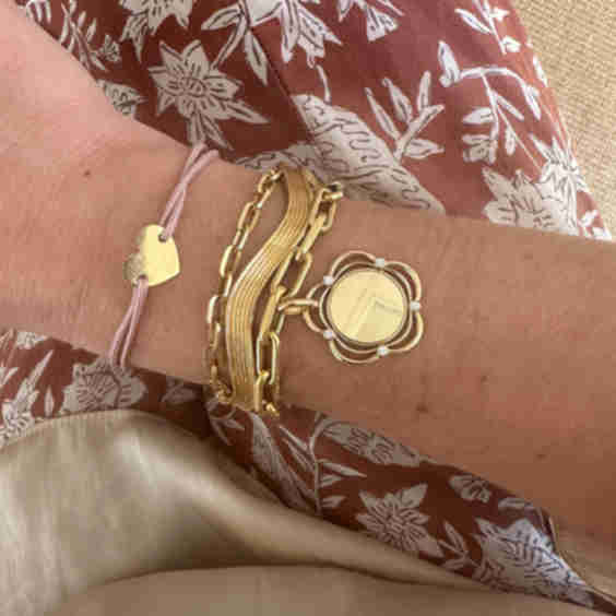 Marge Eyelet Pendant On Our Eloise Bracelet