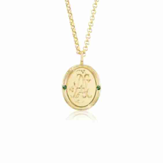 Corinna Grosgrain Pendant, Semi-Precious Stones
