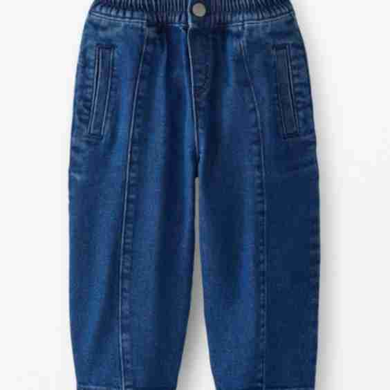 Denim Barrel Pants