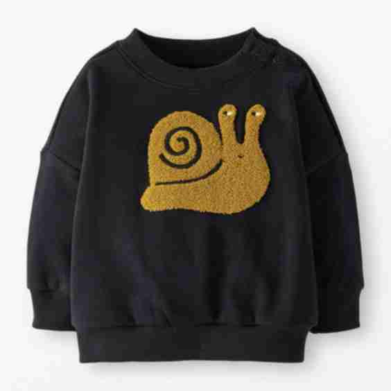 Baby Oversized French Terry Graphic Sweatshirt
