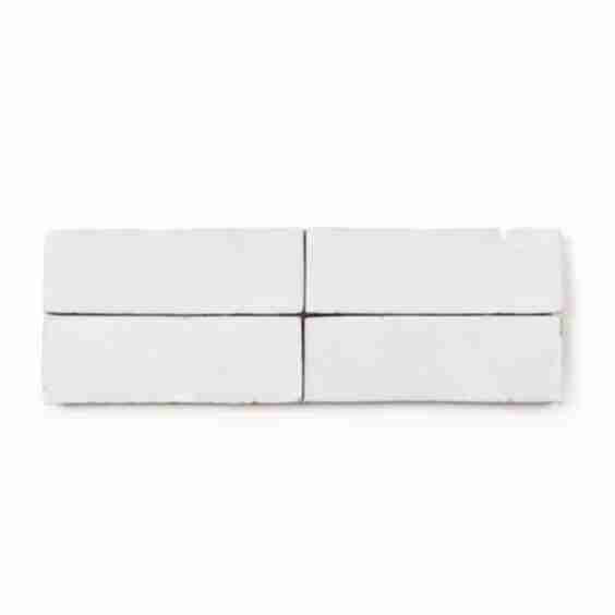 Pure White 2 X 6 Rectangle Zellige