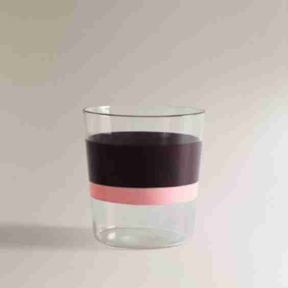 Borosilicate Glass Tumbler With Stripes X Collagerie