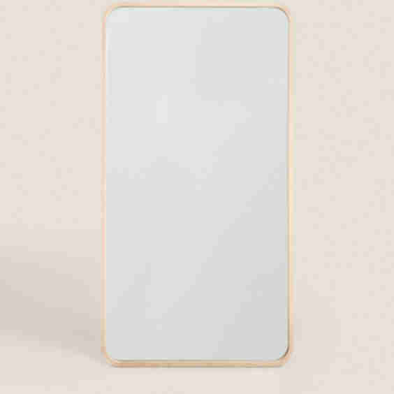 Large Full Length Mirror with Rounded Frame