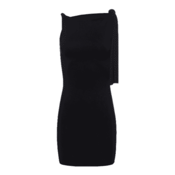 Sueded Stretch Knotted Mini Dress