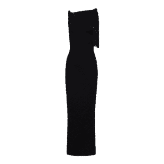 Sueded Stretch Knotted Maxi Dress
