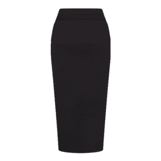 Sueded Stretch Cutout Skirt