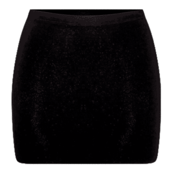 Sueded Stretch Ultra Mini Skirt