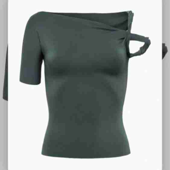 Sueded Stretch Twisted Top
