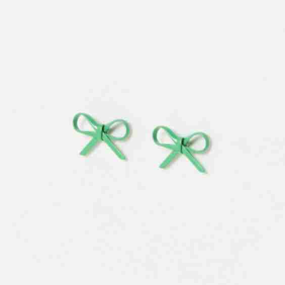 Poppy Ribbon Bow Earrings