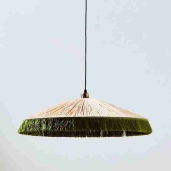 Celine Fringed Raffia Ceiling Lamp Shade