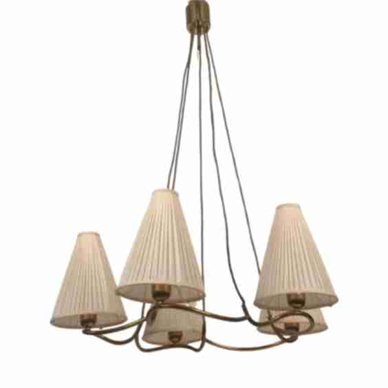 Large Five Arm Heron Lamp from J.T. Kalmar