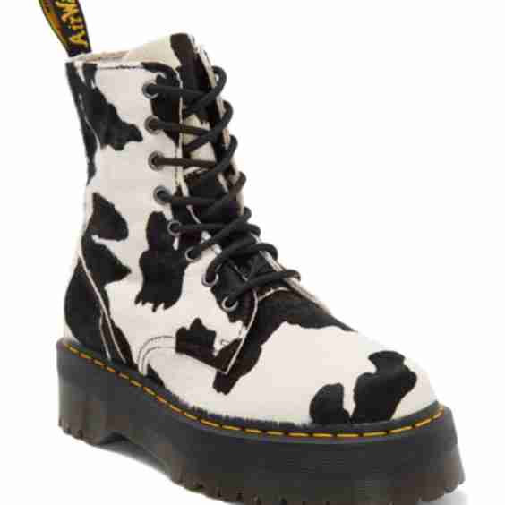 Jadon Genuine Calf Hair Platform Boot
