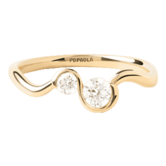 Diamonds And Gold Dafne Ring