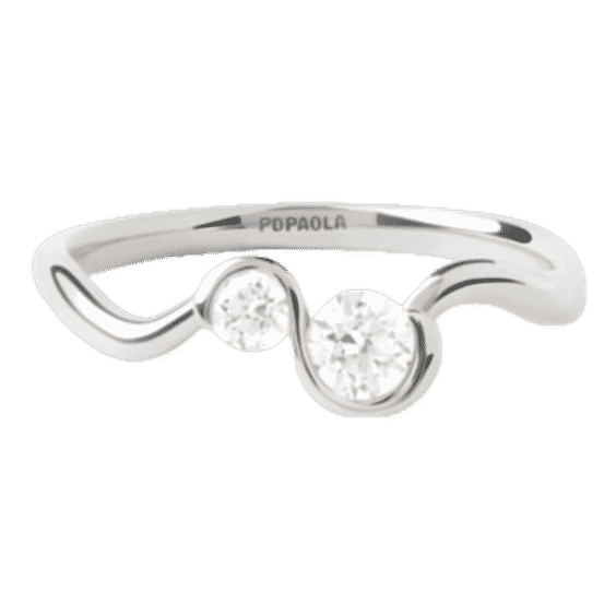 Diamonds And White Gold Dafne Ring