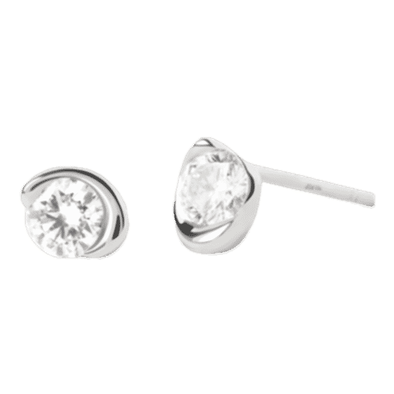 Diamonds And White Gold Delia Stud Earrings